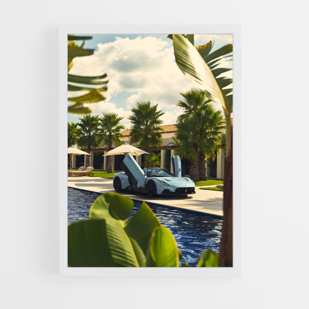 Poster Palm Paradise – affiche Maserati (vue 3)